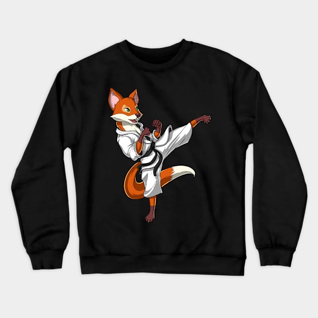 Fox Karate Crewneck Sweatshirt by underheaven